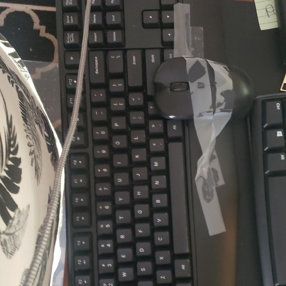 Wireless Black Keyboard and Mouse Set